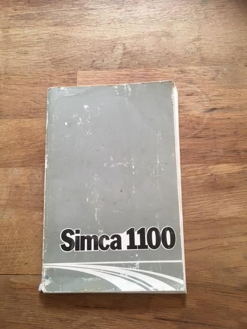 Handleiding/Instructieboekje     Simca 1100     1974      NL, Ophalen of Verzenden