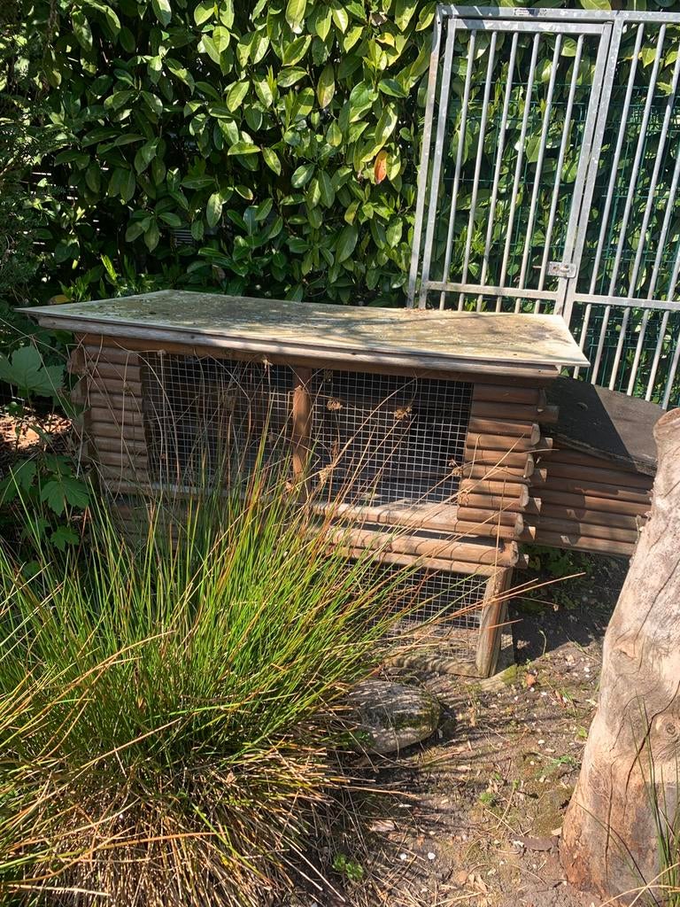 Te koop groot konijnenhok, Ophalen, 90 cm of meer, Hok, Konijn