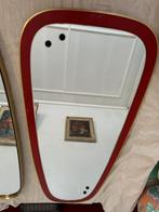 Spiegel met Goudrand, fifties,sixties,Rockabilly,vintage, Minder dan 50 cm, Gebruikt, Ophalen of Verzenden, Minder dan 100 cm