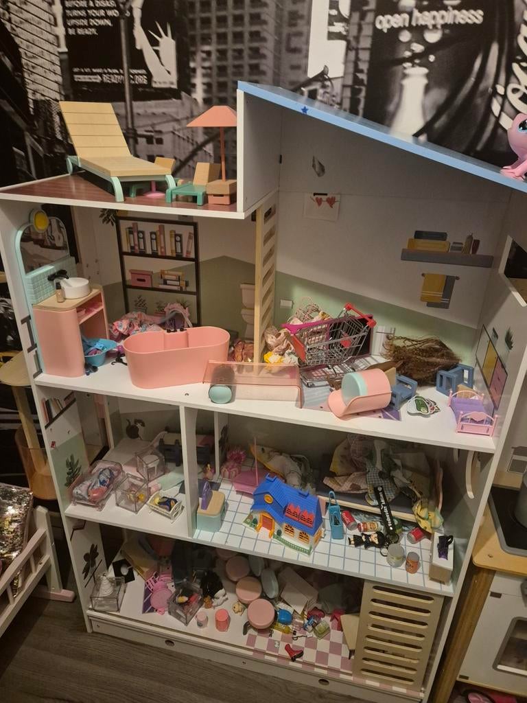 Poppenhuis met lift, Ophalen, Poppenhuis