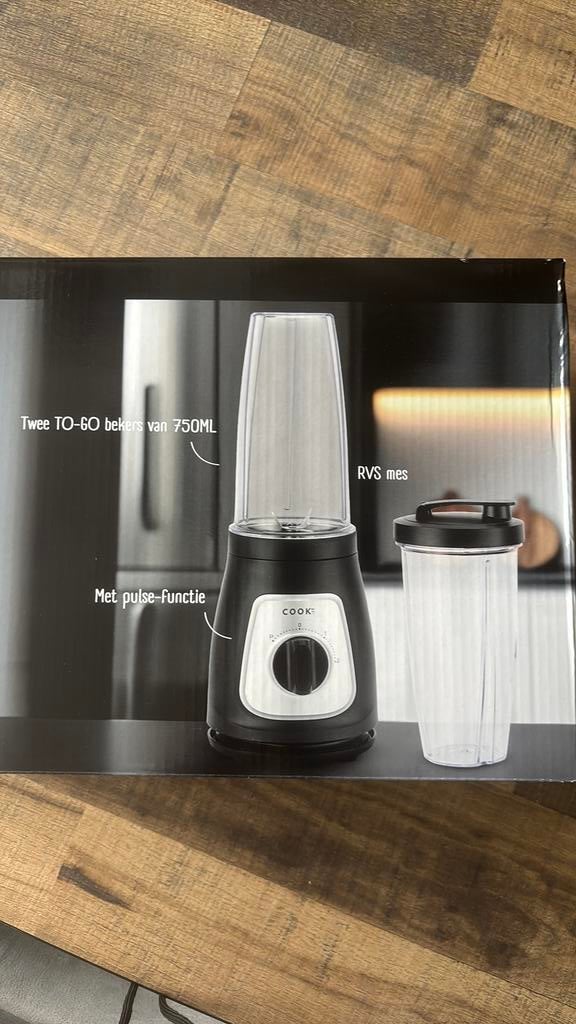 Blender to go- Cook it- nieuw in doos, Witgoed en Apparatuur, Blenders, Ophalen of Verzenden, Nieuw, Blender to go