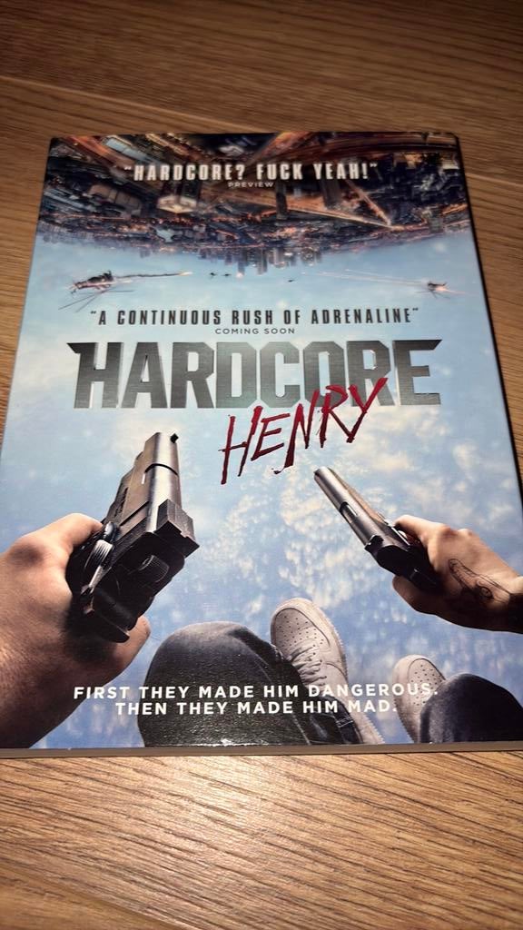 Hardcore Henry op dvd., Vanaf 16 jaar, Ophalen of Verzenden, Zo goed als nieuw