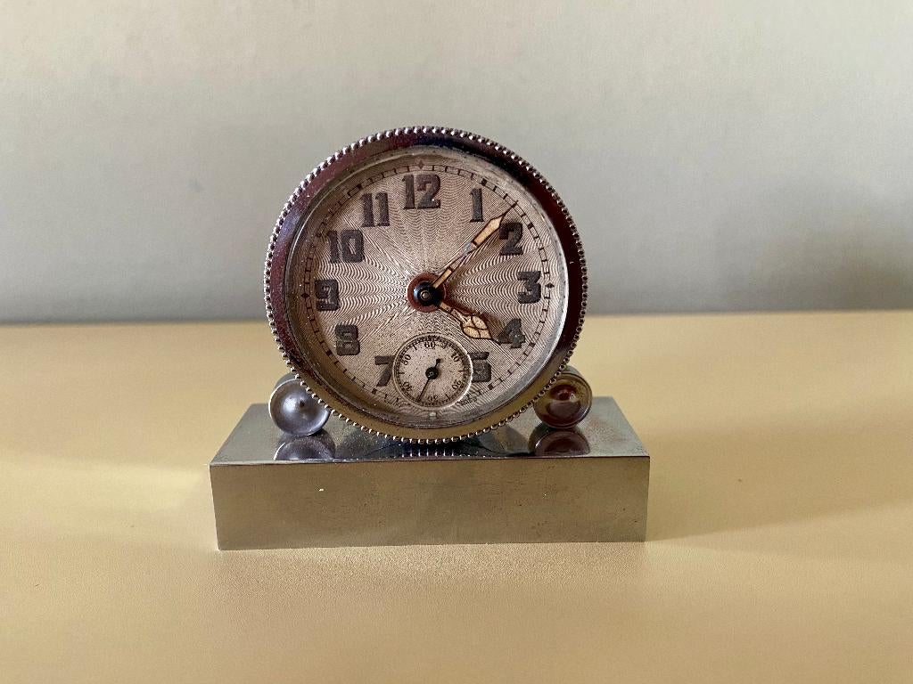 Artdeco reiswekkertje, Witgoed en Apparatuur, Wekkers, Ophalen of Verzenden, Gebruikt, Analoog