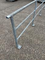 Gegalvaniseerd hekwerk hek ( 458 ), Ophalen, Gebruikt, Spijlenhekwerk, Nb