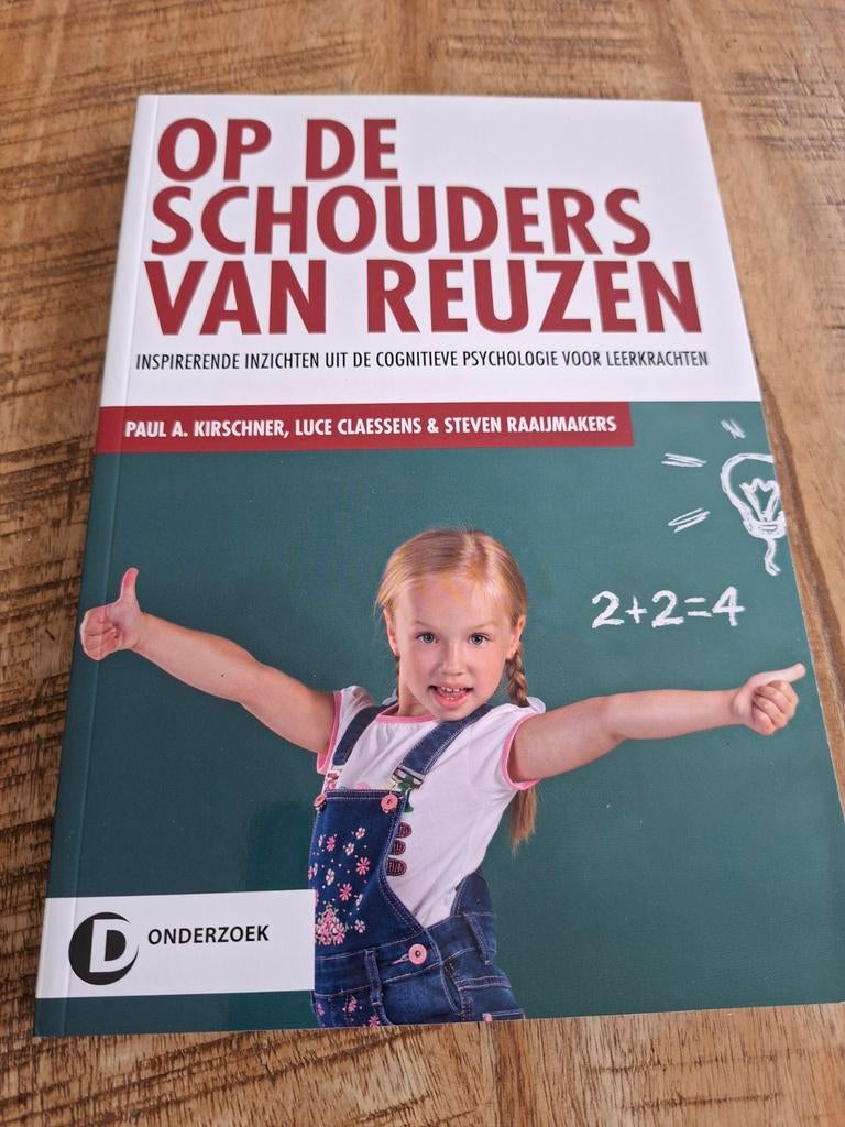Op de Schouders van Reuzen - Cognitieve Psychologie, Boeken, Nieuw, Paul A. Kirschner, Luce Claessens, Steven Raaijmakers, Gamma