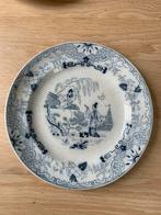 Antieke borden Timor blauw/grijs(2 stuks) Petrus Regout, Ophalen of Verzenden