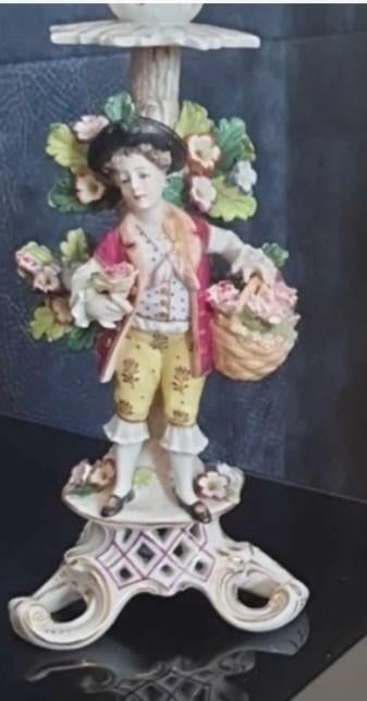 Antieke HÖCHST Gedetailleerde Kandelaar uit 1750 - 1776., Antiek en Kunst, Verzenden