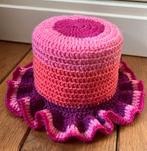 Hoedenplankhoedje toiletrolhoedje retro roze paars, Ophalen of Verzenden, Nieuw