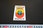 sticker Wapen Nijefurd  ( Friesland ), Ophalen, Zo goed als nieuw, Sticker