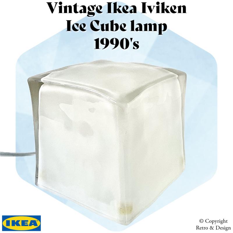 Ikea Iviken "ice cube" tafellamp, Ophalen, Zo goed als nieuw