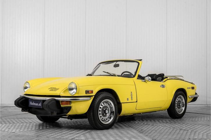 Triumph Spitfire 1500 (bj 1974), Auto's, Triumph, Bedrijf, Te koop, Spitfire, Lederen bekleding, Open dak, Benzine, Cabriolet