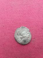 bodemvondst zilver munt  julius ceasar denarius 46 vc romein, Ophalen of Verzenden, Overige landen, Zilver