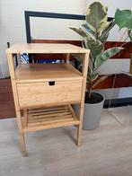 2x  IKEA NORDISKA nachtkastjes bamboe - zo goed als nieuw, Ophalen, Minder dan 45 cm, 55 tot 70 cm, Zo goed als nieuw