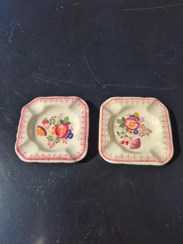 Mason's Paynsley Pink, 2 asbakjes, Antiek en Kunst, Antiek | Servies los, Ophalen of Verzenden