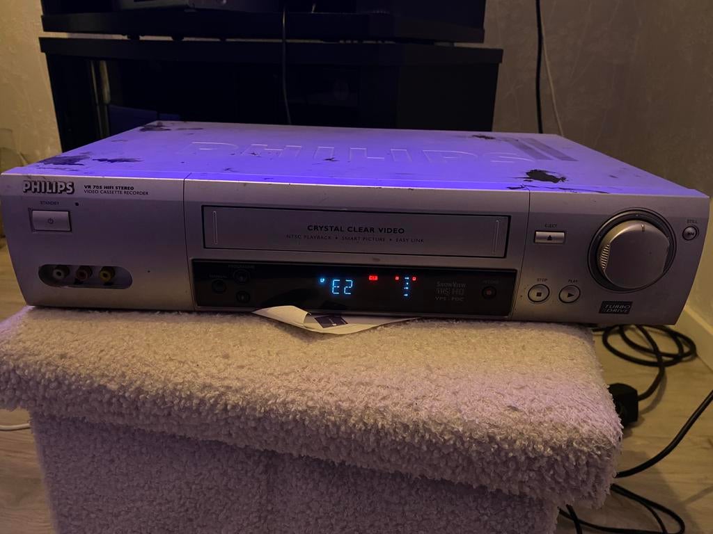 PHILIPS VR 705 HIFI STEREO VIDEO CASSETTE RECORDER VHS, Ophalen of Verzenden, Gebruikt, VHS-speler of -recorder