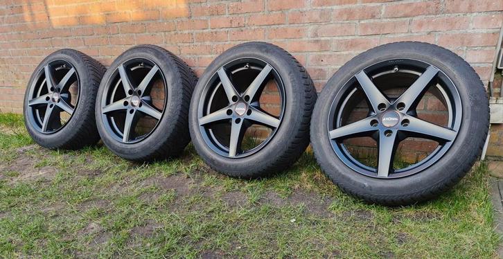 ❗️RONAL 5x114.3 velgen 17 inch incl banden, Auto-onderdelen, Banden en Velgen, Banden en Velgen, Winterbanden, 17 inch, 215 mm