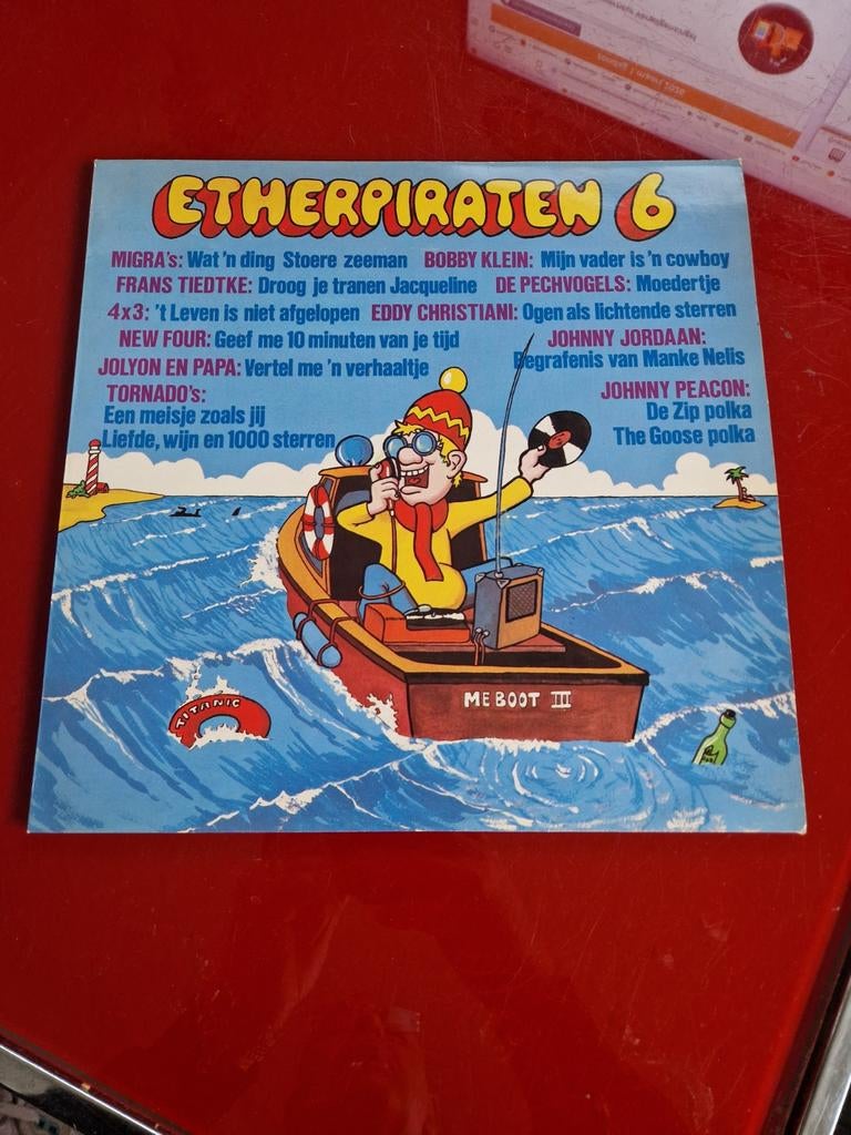 Etherpiraten 6  Tornado's een meisje zoals jjj polka, Ophalen of Verzenden, Gebruikt, 12 inch, Levenslied of Smartlap