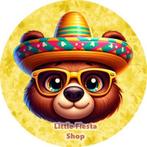 L1699 icing frosting beer mexico 18cm eetbare taart print, Ophalen of Verzenden, Nieuw, Taarten, Versiering