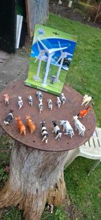 Koeien 14/stier 1/ paarden 5 en een windmolen  (20 dieren), Ophalen of Verzenden, Overige merken