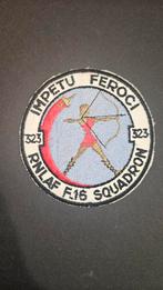 RNLAF 323 Squadron F-16 Badge, Ophalen of Verzenden, Luchtmacht, Nederland, Embleem of Badge