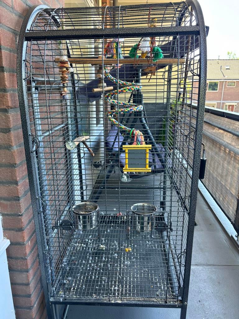 Vogels of papegaai kooi, Ophalen of Verzenden, Zo goed als nieuw, Metaal, Vogelkooi