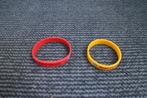 2x NIEUWE KUNSTSTOF ARMBANDEN , EXCELSIOR EN NPO ZAPP, Ophalen of Verzenden, Nieuw, Rood, Kunststof of Plastic