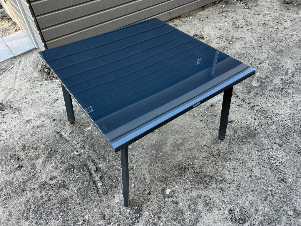 Garden Impression tuintafel 4 personen, 100x100 cm, Tuin en Terras, Tuintafels, Ophalen, Gebruikt, Vierkant, Overige materialen