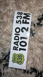 Oude sticker radio 538, Ophalen of Verzenden, Zo goed als nieuw