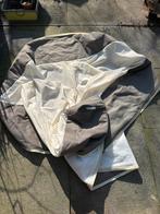 IKEA Espevär hoes boxspringbed grijs 140x200 met klittenband, Gebruikt, Tweepersoons, 200 cm, Grijs