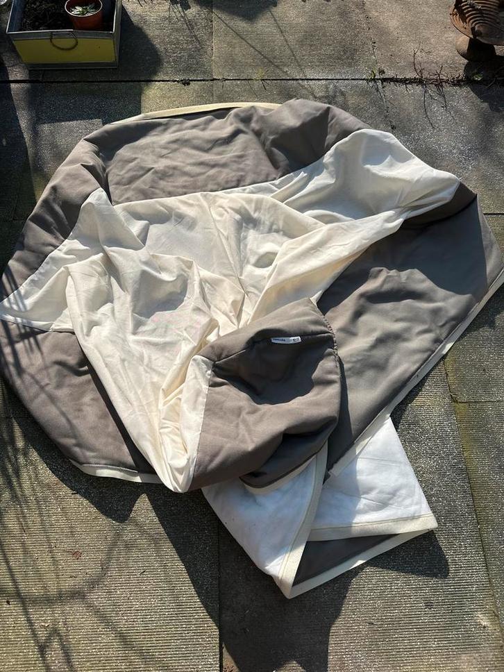 IKEA Espevär hoes boxspringbed grijs 140x200 met klittenband, Huis en Inrichting, Slaapkamer | Boxsprings, Gebruikt, 140 cm, 200 cm