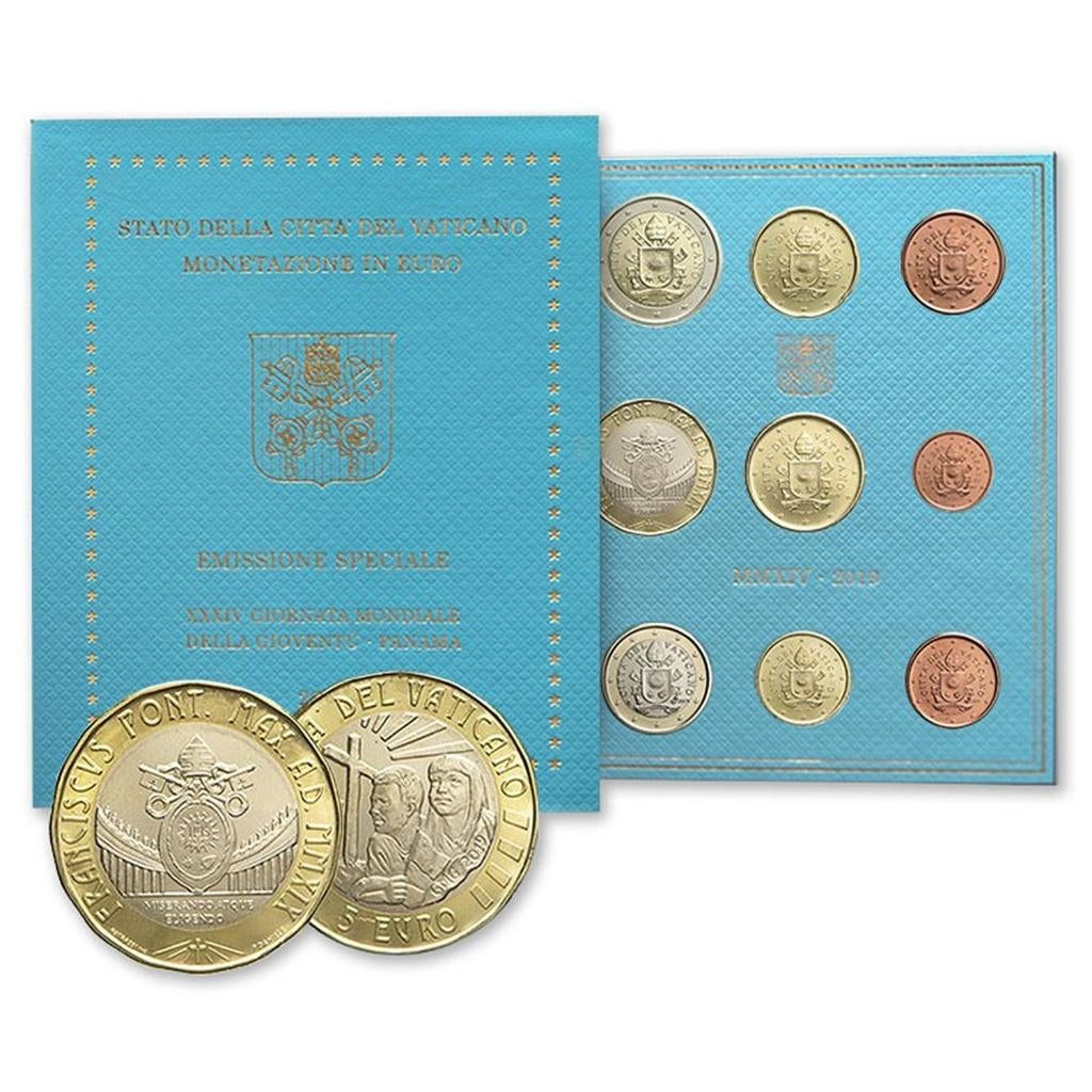 BU set Vaticaan 2019 Blister - 1 cent tm 2 euro + 5 euro, Ophalen of Verzenden, Vaticaanstad, Overige waardes, Setje