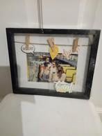 NIIEUW zwarte fotolijst met passe-partout, Ophalen, Hout, Minder dan 50 cm, Minder dan 50 cm