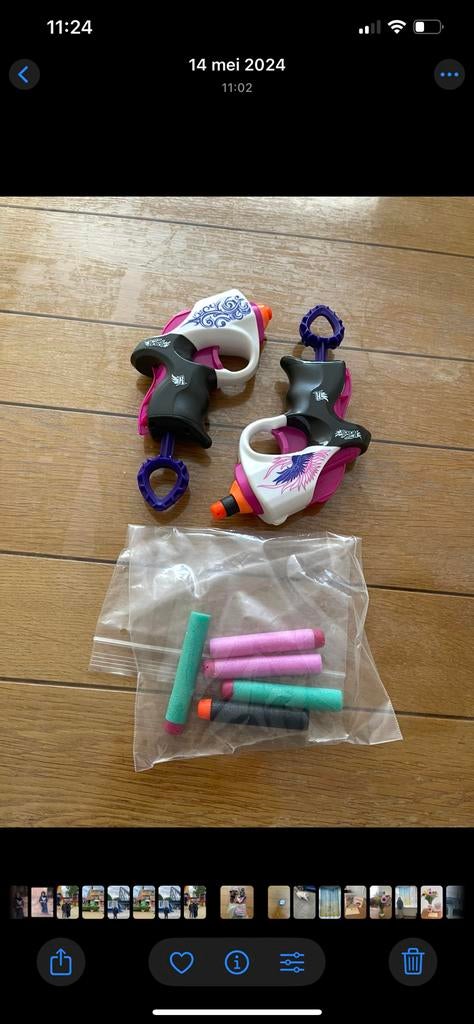 Nerfbell 2 stuks, Ophalen of Verzenden, Zo goed als nieuw