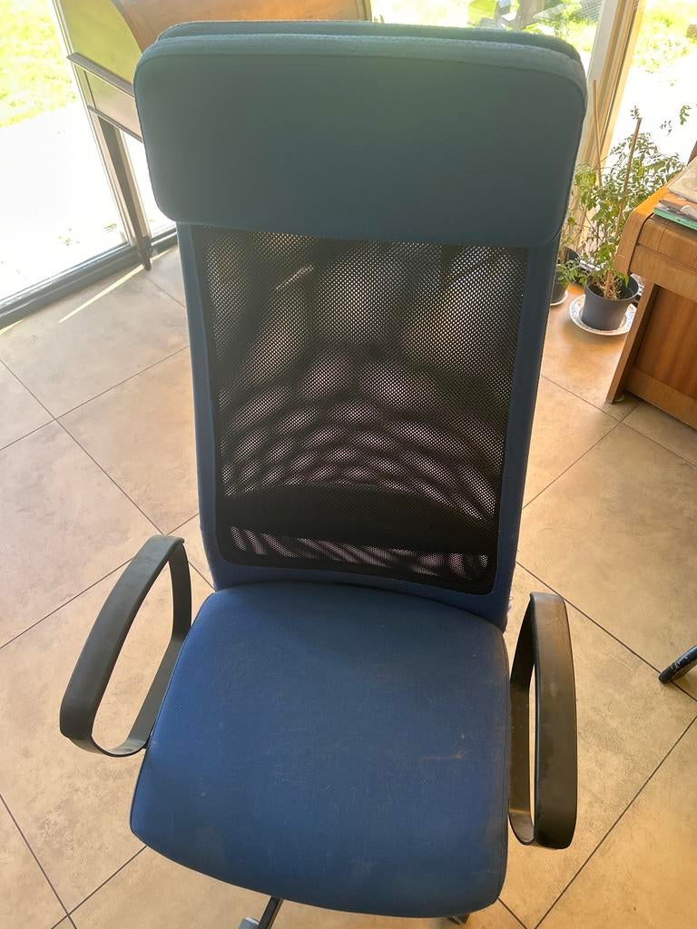 IKEA Bureaustoel - Blauw - Opknapper, Huis en Inrichting, Bureaustoelen, Ophalen, Gebruikt, Blauw, Bureaustoel