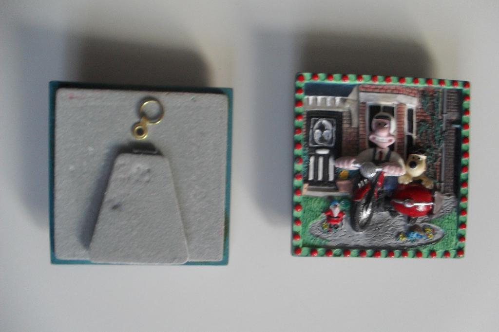 Wallace en Gromit stenen lijstje 3d afbeelding tegeltje, Verzamelen, Ophalen of Verzenden, Gebruikt, Overige typen