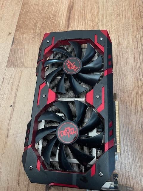 PowerColor Red Devil Radeon RX 580 8GB GDDR5, Computers en Software, Videokaarten, Zo goed als nieuw, AMD, PCI-Express 3.0, GDDR5