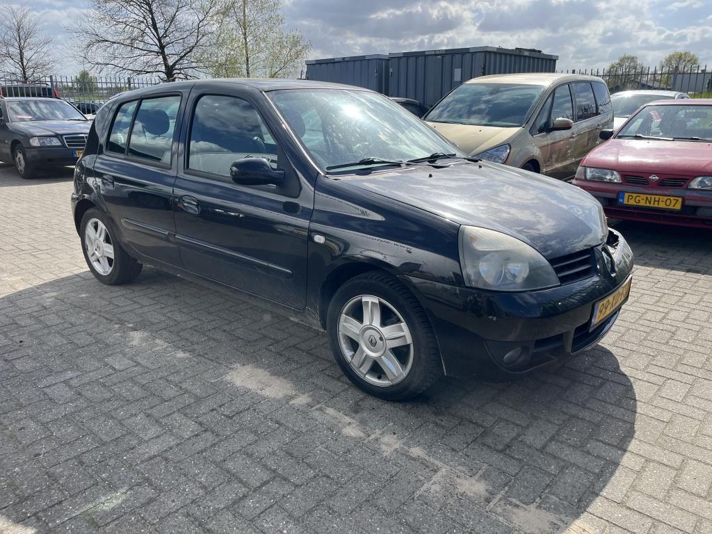 Renault Clio 1.2-16V Campus| 5DRS|AIRCO| Lichte Voorschade!, Gebruikt, Zwart, 4 cilinders, Zwart