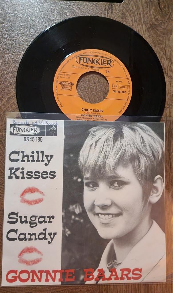 Gonnie Baars - Chilly Kisses / Sugar Candy (Single), Cd's en Dvd's, Gebruikt, Fotohoes, 7 inch, Single