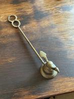 Vintage Koperen Kaars Dover met Vogel Detail, Ophalen of Verzenden, Koper of Brons