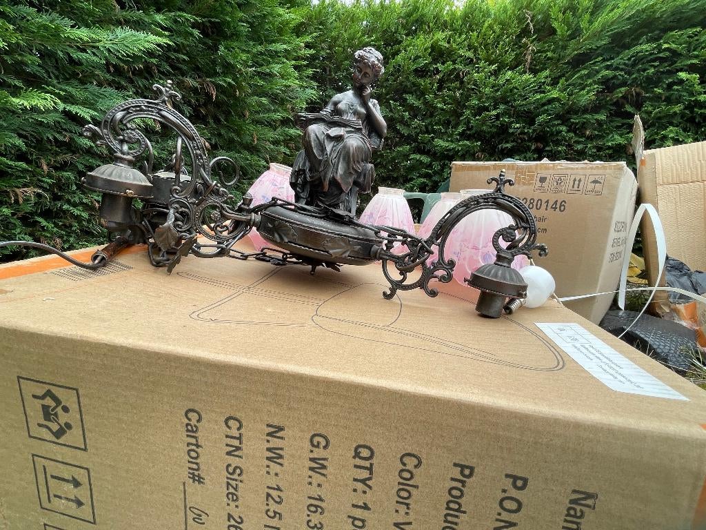 luchter, Huis en Inrichting, Ophalen, Zo goed als nieuw, Glas