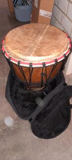 Z.g.a.n. djembé met gevoerde tas, Muziek en Instrumenten, Percussie, Ophalen, Trommel