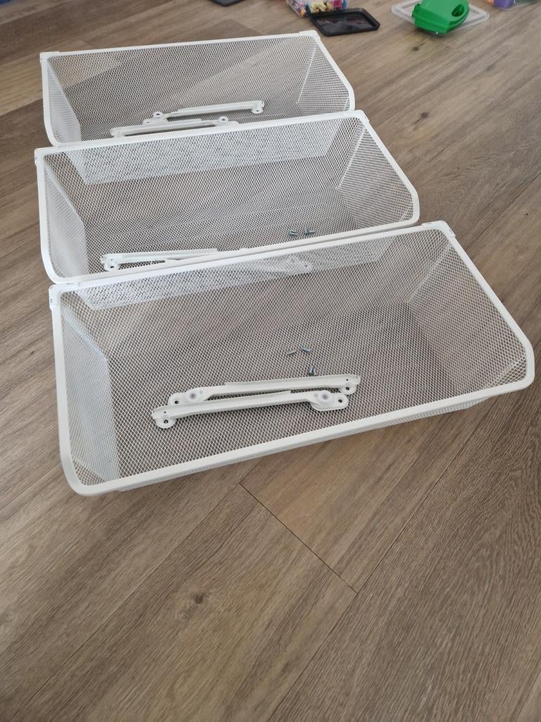 IKEA Komplement draadmanden wit 3x 75x35cm, Ophalen, 50 tot 100 cm, Minder dan 100 cm