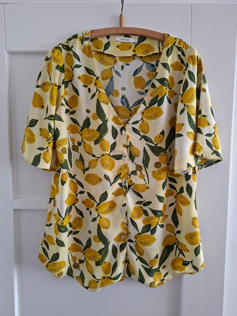 Blouse van Sissy boy maat L, Kleding | Dames, Ophalen of Verzenden, Zo goed als nieuw, Maat 38/40 (M), Geel