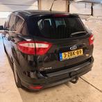 Zeer complete Ford C-Max 1.0 EcoBoost Titanium (3-ZBK-89) ., 125 pk, Zwart, Leder en Stof, Zwart