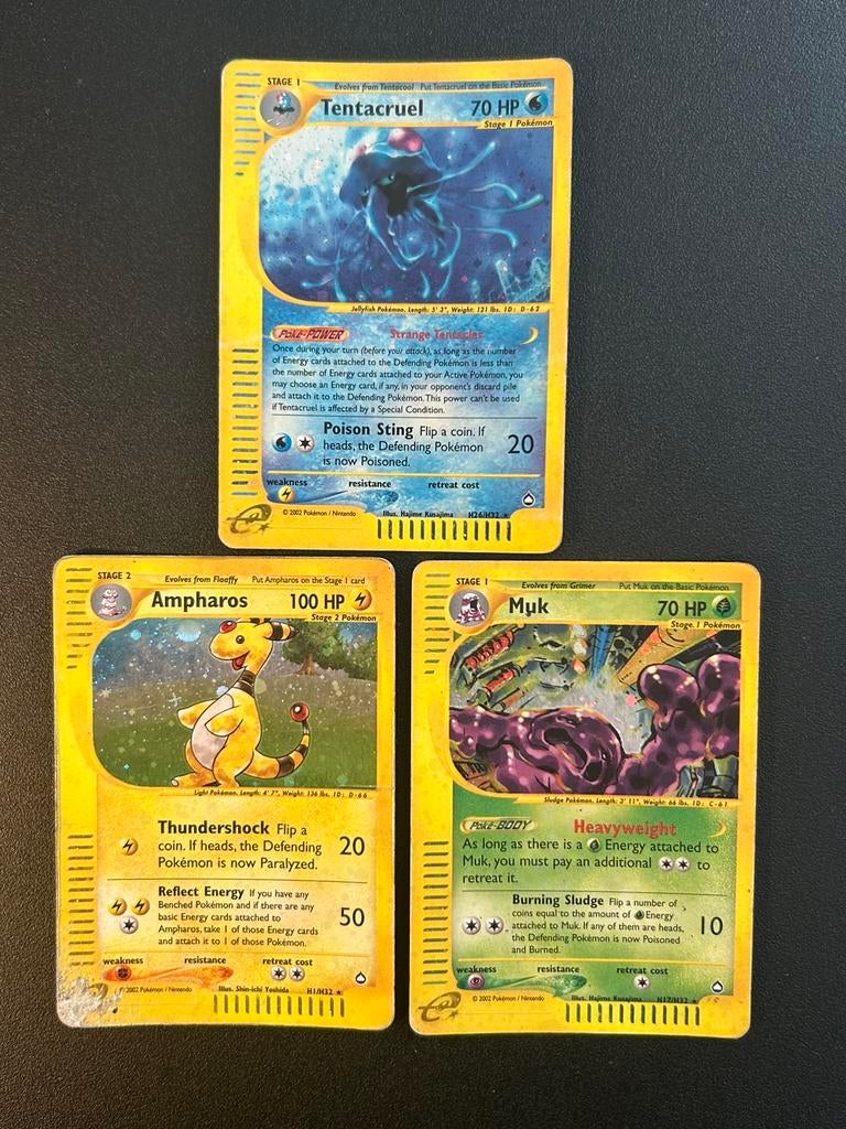 Pokemon kaarten aquapolis, Ophalen of Verzenden, Zo goed als nieuw, Meerdere kaarten