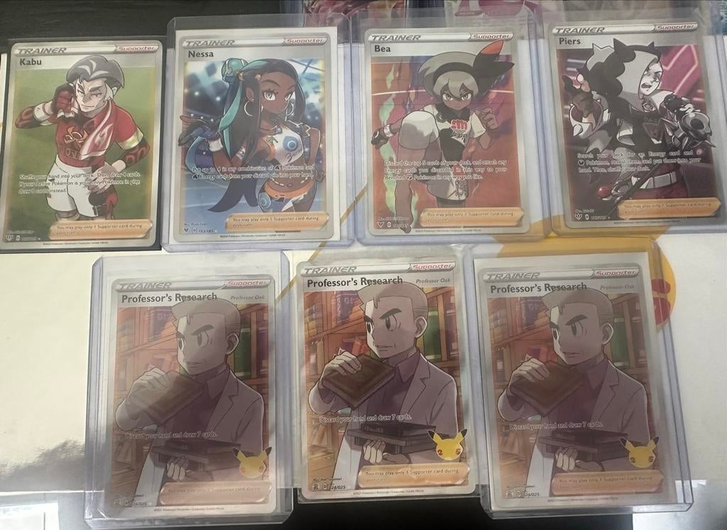 Pokémon Trainer kaarten set, Ophalen of Verzenden, Nieuw, Meerdere kaarten, Foil
