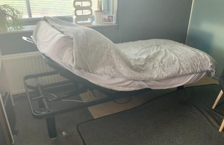 Auping elektrisch 1 persoons bed, Ophalen, 90 cm, Eenpersoons, 200 cm