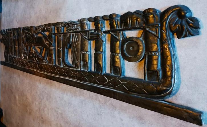 Vintage Indonesische Balinese Hout Gesneden Wanddecoratie, Antiek en Kunst, Kunst | Beelden en Houtsnijwerken, Ophalen