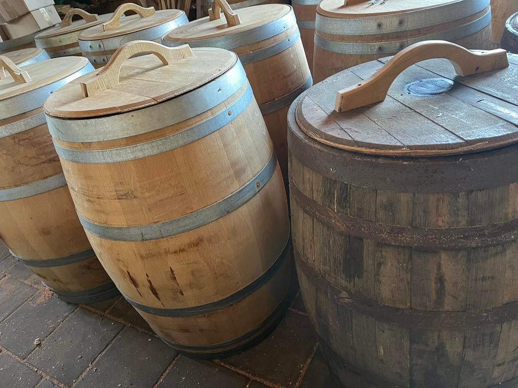 Regenton wijnvat whiskyvat eikenhout wateropvang dompelton, Gerard Krale, Nieuw, Ophalen of Verzenden, Info@gkrale.nl