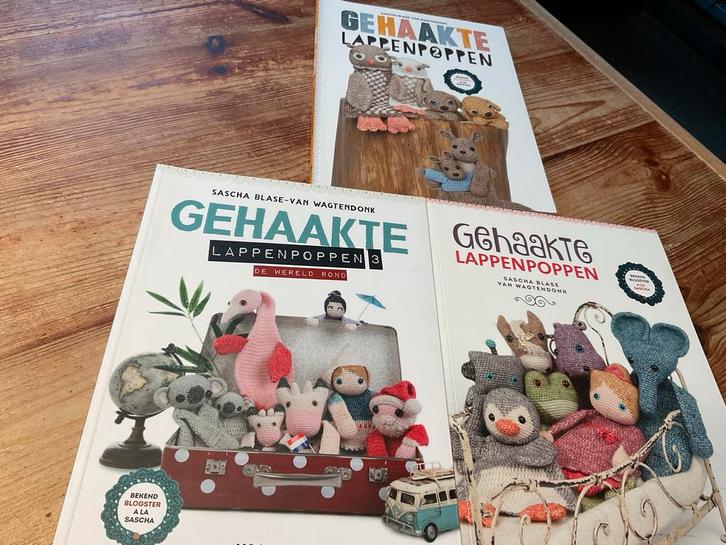 Gehaakte Lappenpoppen  1 2 3 sascha blase van wagtendonk, Boeken, Hobby en Vrije tijd, Zo goed als nieuw, Breien en Haken, Geschikt voor kinderen